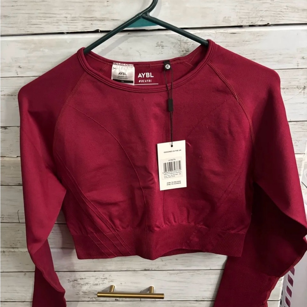 AYBL Women's Burgundy Crop Top
